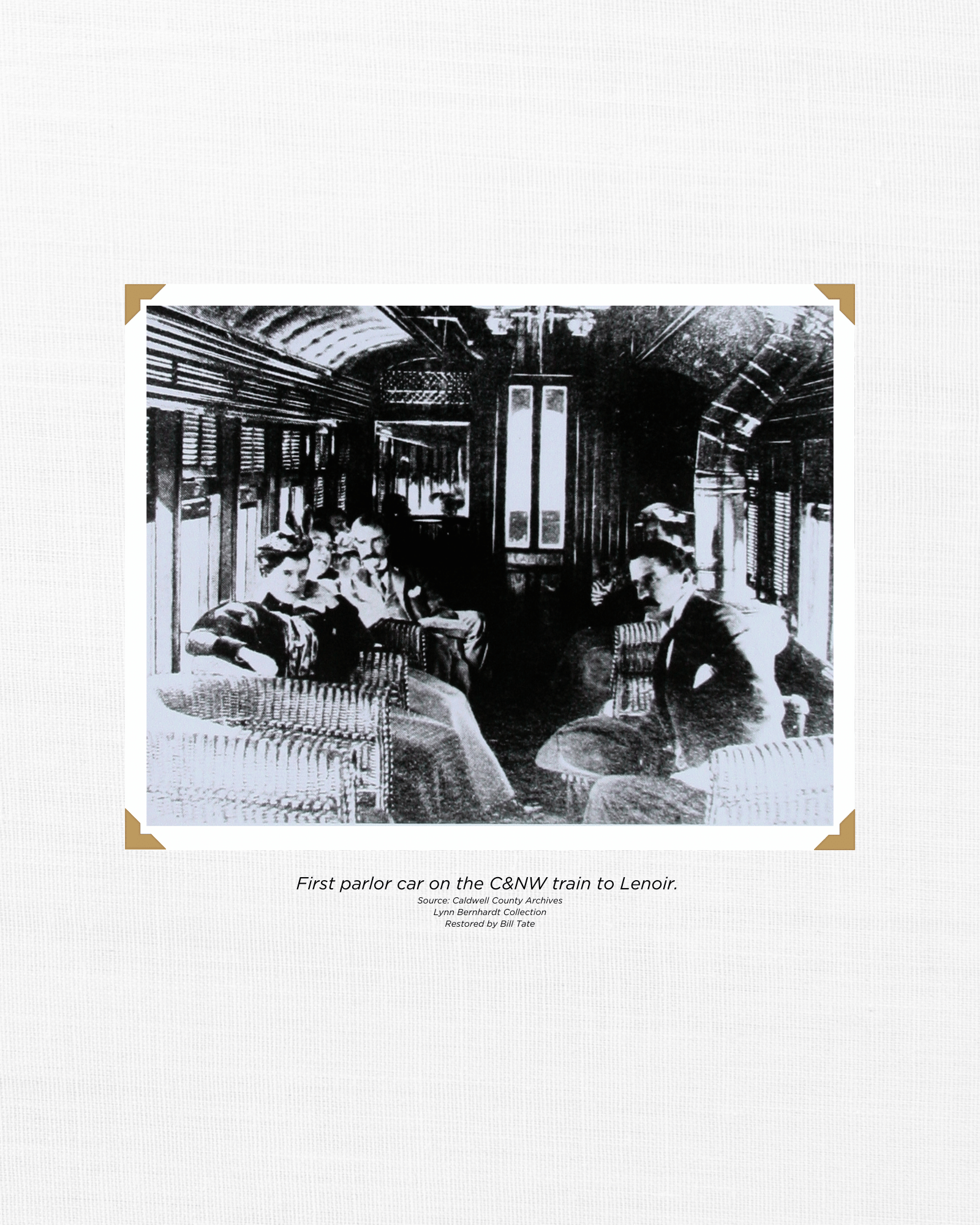 First parlor car on the CNW train to Lenoir Photo