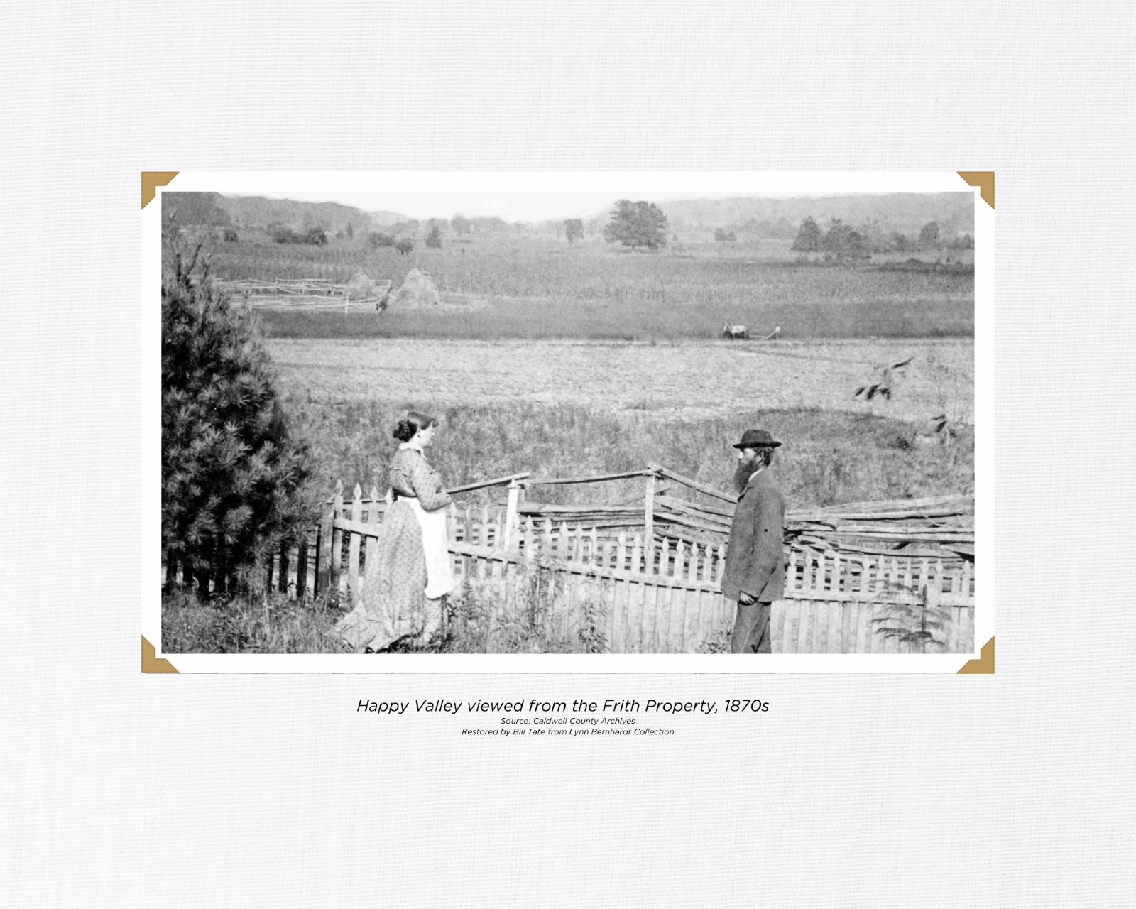 Happy Valley Viewed from the Frith Property 1870s Photo