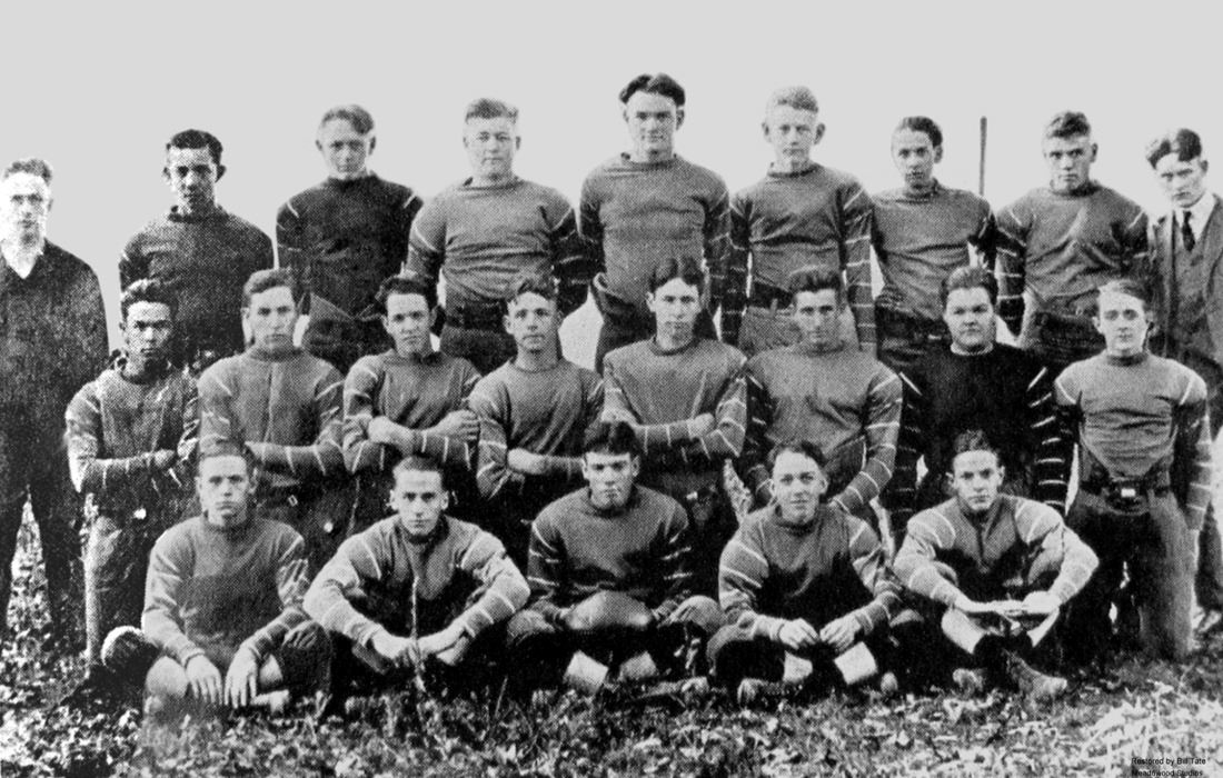 Central High School first football team 1922 photo
