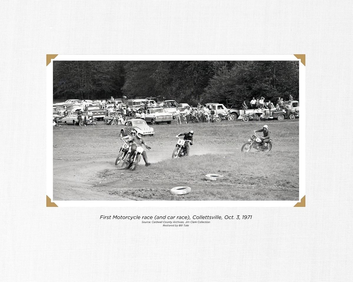 First Motorcycle Race in Collettsville 1971