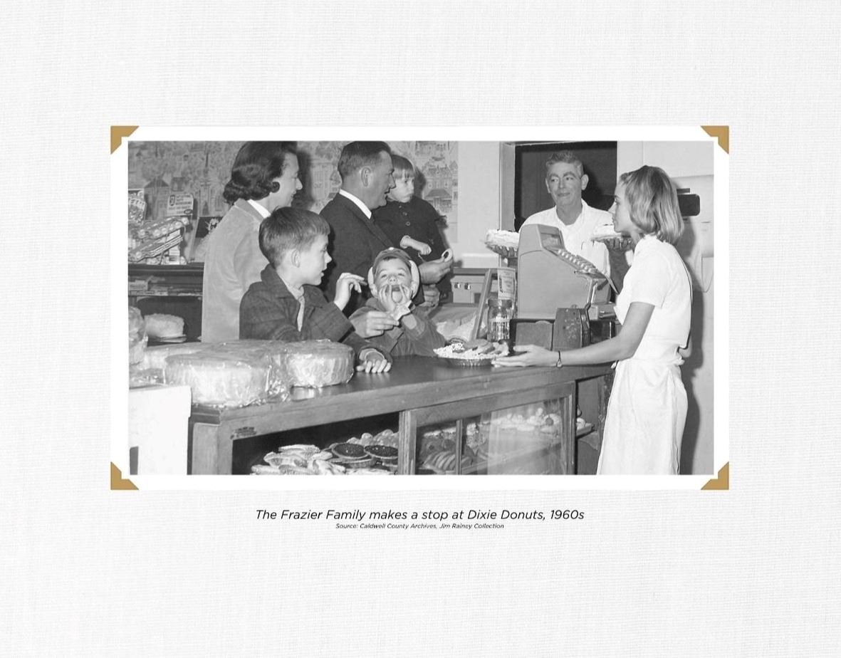 The Frazier Family at Dixie Donuts 1960s